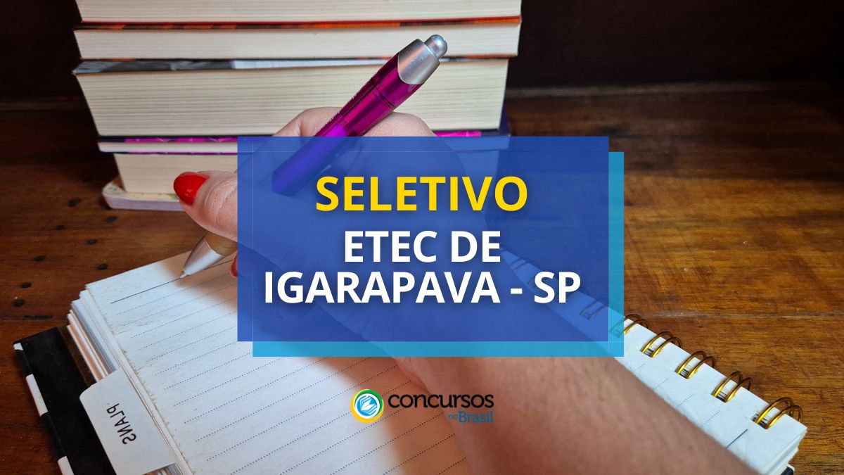 Etec de Igarapava – SP flecha papeleta de seleção simplificada