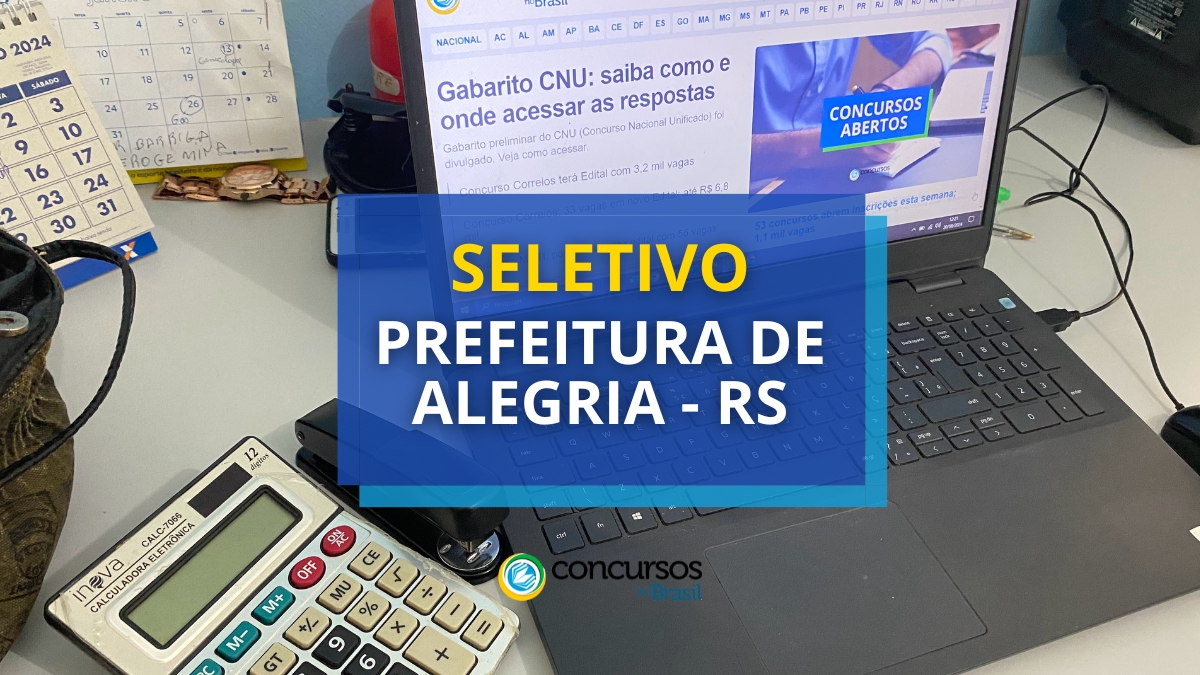 Prefeitura de Agrado – RS tem cartaz de seletivo sabido