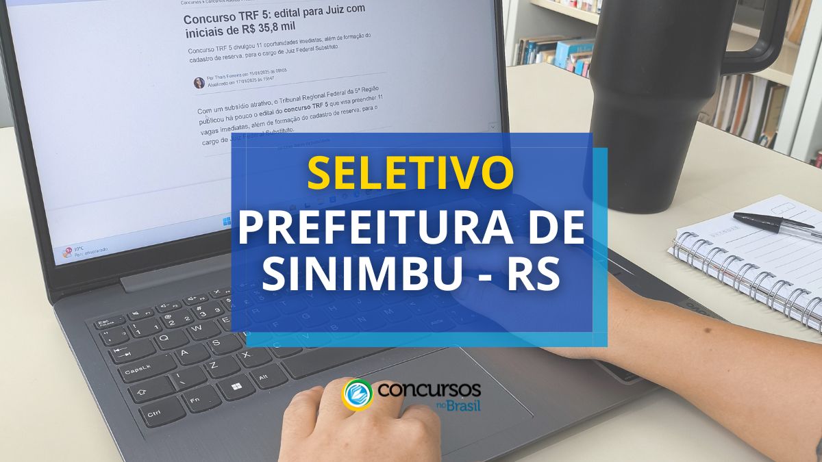 Processo seletivo Prefeitura de Sinimbu - RS, seletivo Prefeitura de Sinimbu - RS, seleção Prefeitura de Sinimbu - RS, vagas Prefeitura de Sinimbu - RS, cargos Prefeitura de Sinimbu - RS, edital seletivo Prefeitura de Sinimbu - RS, etapas seletivo Prefeitura de Sinimbu - RS