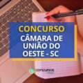 Concurso Câmara de União do Oeste – SC: ganhos até R$ 5,9 mil