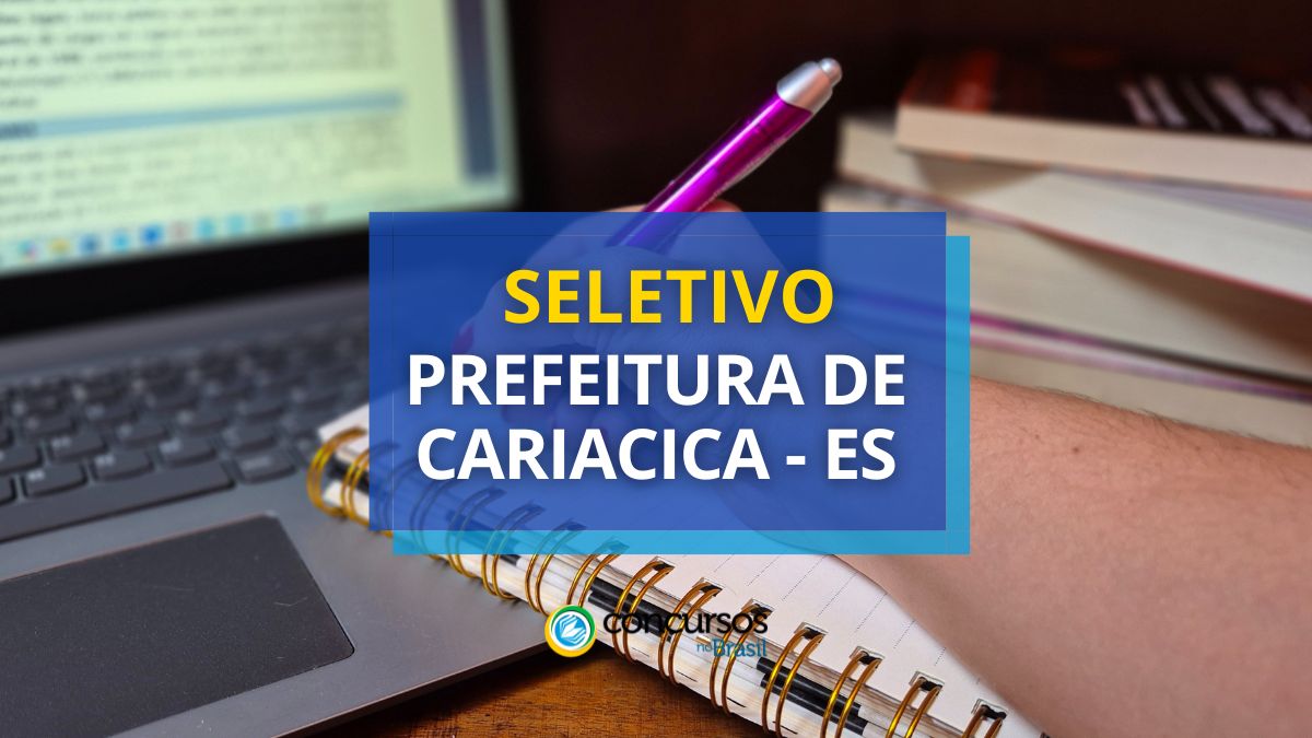 Processo seletivo Prefeitura de Cariacica, Prefeitura de Cariacica, edital Prefeitura de Cariacica, vaga Prefeitura de Cariacica.