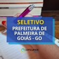 Prefeitura de Palmeiras de Goiás – GO: até R$ 4,5 mil em seletivo