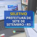 Edital Prefeitura de Sete de Setembro – RS: vaga para Fiscal