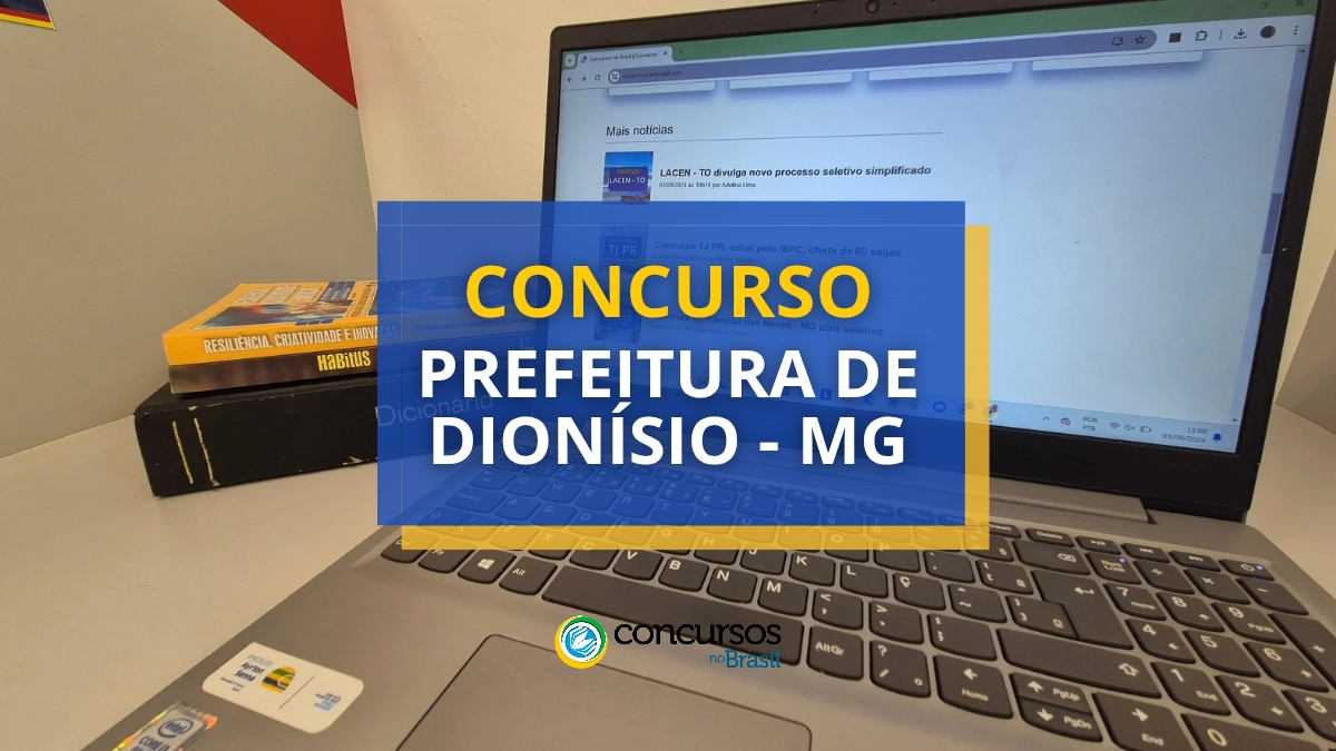 concurso Prefeitura de Dionísio, vagas na Prefeitura de Dionísio, edital concurso Prefeitura de Dionísio, inscrições no concurso Prefeitura de Dionísio