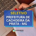 Prefeitura de Cachoeira da Prata – MG abre vagas em seletivo