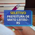 Prefeitura de Mato Leitão – RS anuncia seleção simplificada
