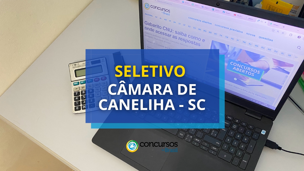 vagas na Câmara de Canelinha, edital seletivo Câmara de Canelinha, processo seletivo Câmara de Canelinha