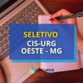 CIS-URG Oeste – MG abre 2 editais de seletivo e paga até R$ 9 mil