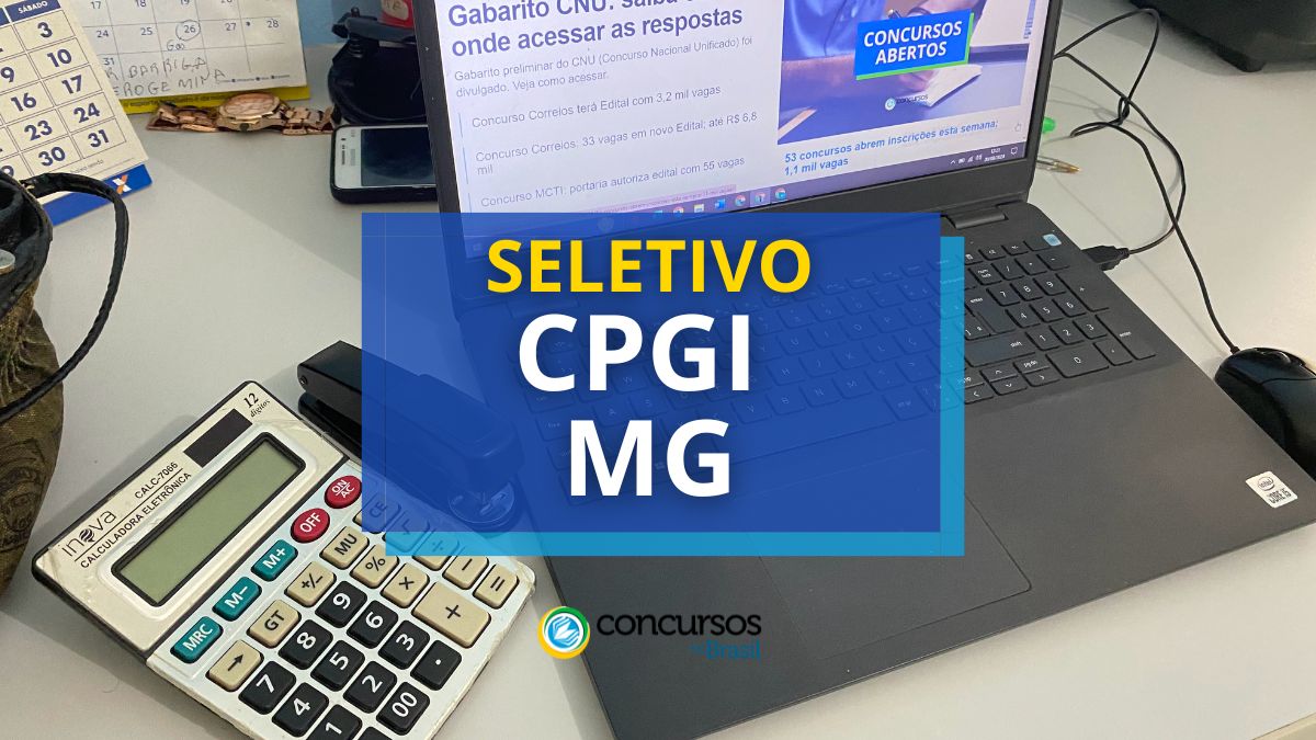 Processo seletivo CPGI - MG