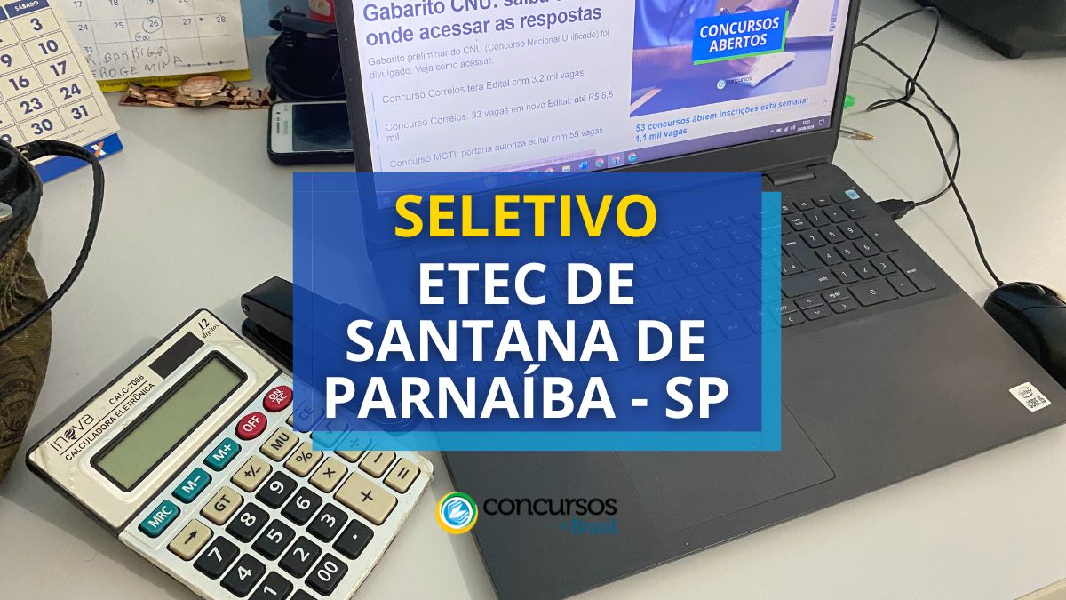 Novo seletivo é lançado pela Etec de Santana de Paranaíba Novo seletivo é lançado pela Etec de Santana de Paranaíba