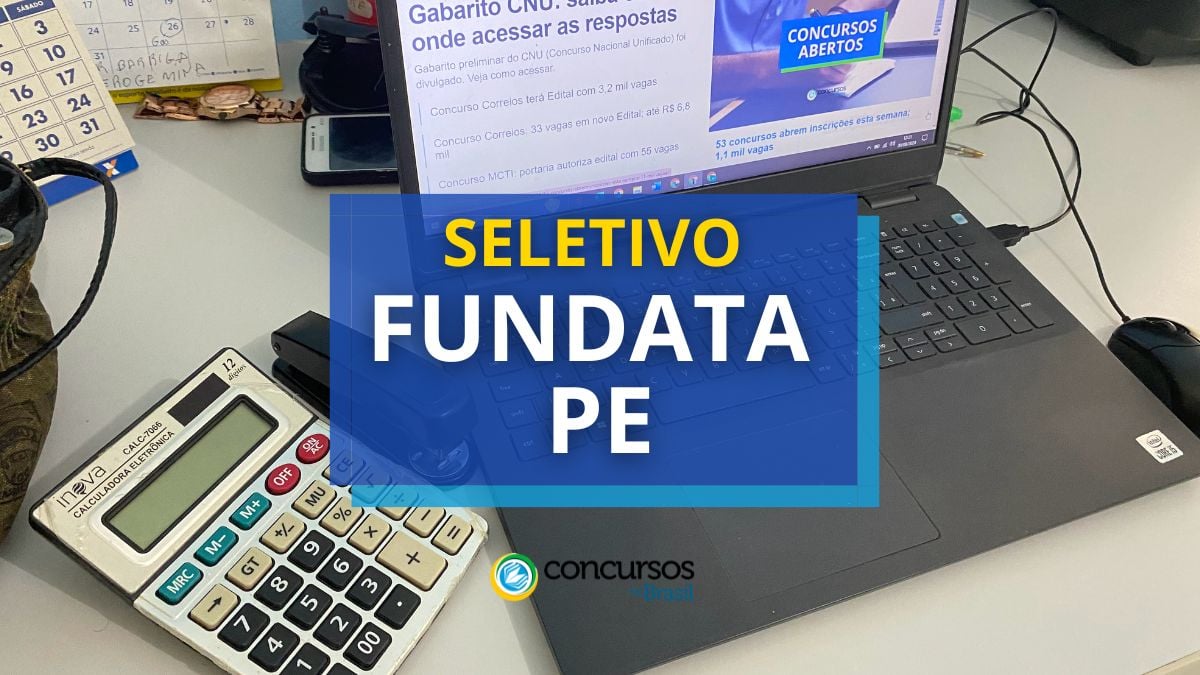Processo seletivo FUNDATA - PE