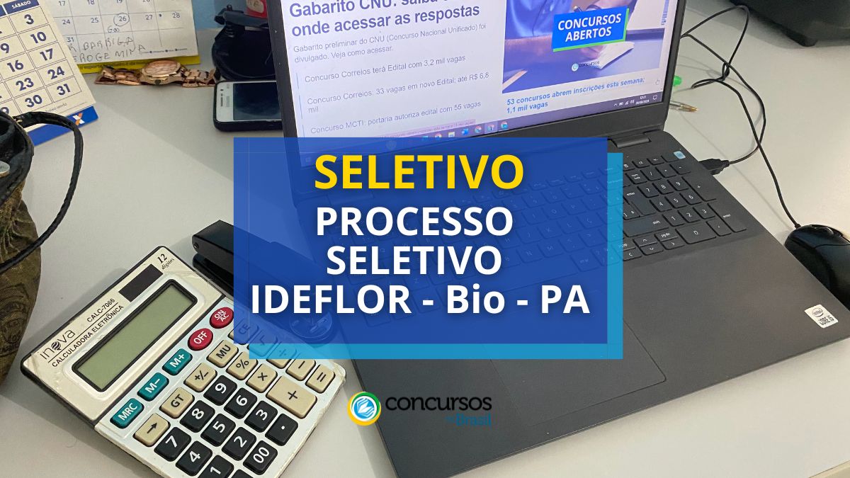 Processo seletivo IDEFLOR Bio PA