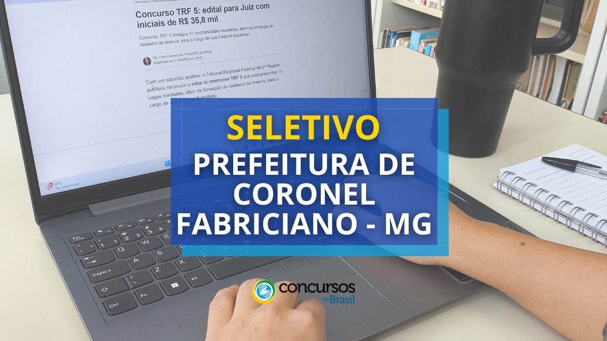 Seletivo Prefeitura de Coronel Fabriciano – MG abre vagas para ACS Seletivo Prefeitura de Coronel Fabriciano – MG abre vagas para ACS