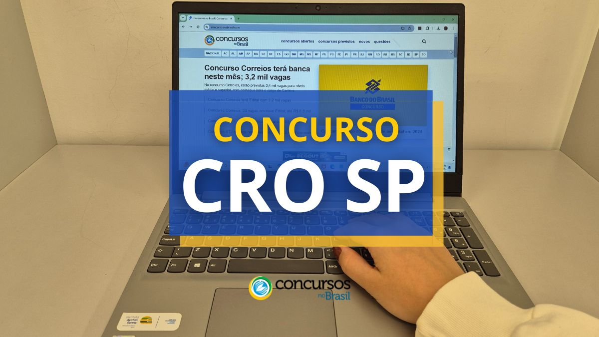 Concurso CRO SP, CRO SP, edital CRO SP, vagas CRO SP.