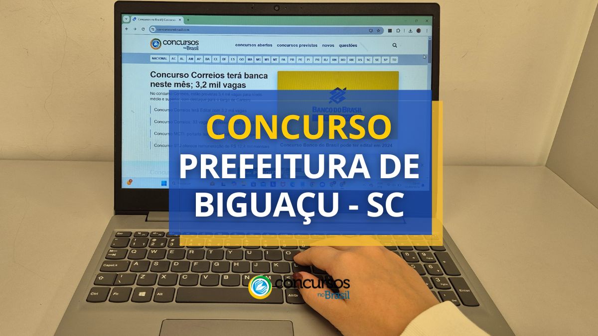 Concurso Prefeitura de Biguaçu, Prefeitura de Biguaçu, edital Prefeitura de Biguaçu, vagas Prefeitura de Biguaçu.