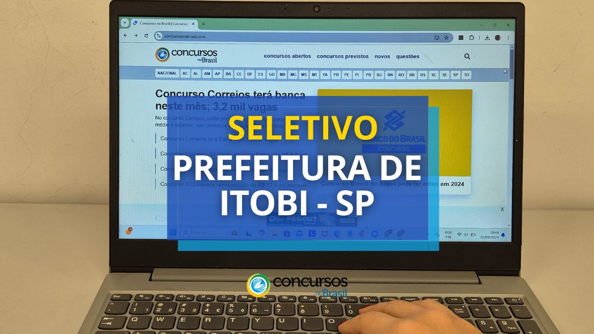 Processo seletivo Prefeitura de Itobi, Prefeitura de Itobi, edital Prefeitura de Itobi.