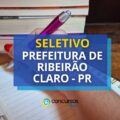 Prefeitura de Ribeirão Claro – PR: até R$ 6,4 mil em seleção