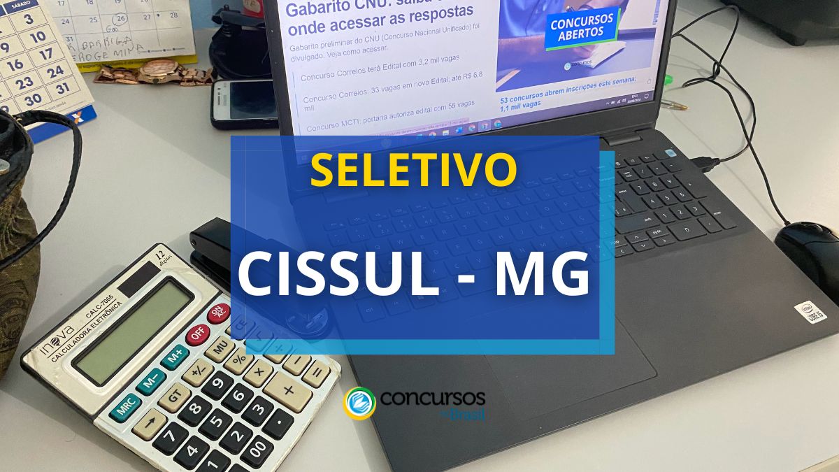 Processo seletivo CISSUL - MG