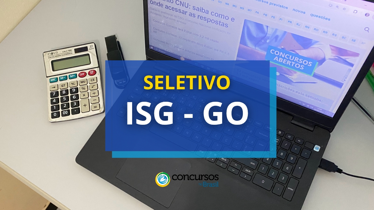 processo seletivo ISG, processo seletivo ISG GO, processo seletivo ISG Goiás