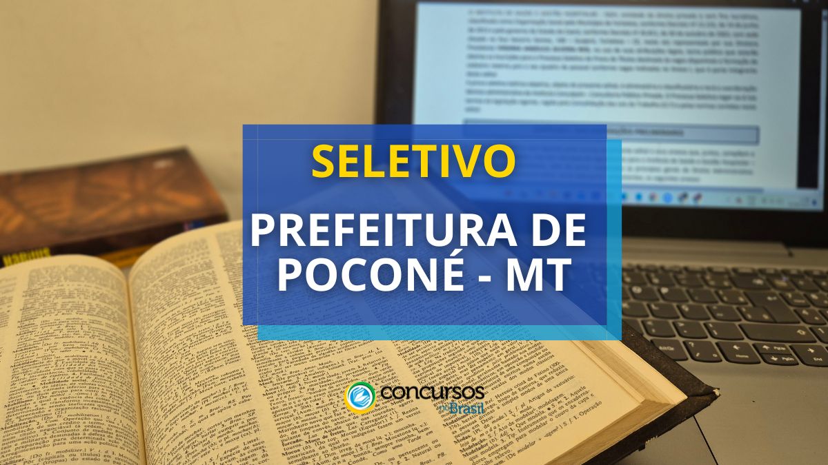 Processo seletivo Prefeitura de Poconé - MT
