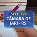 Câmara de Jari – RS anuncia edital de seletivo simplificado