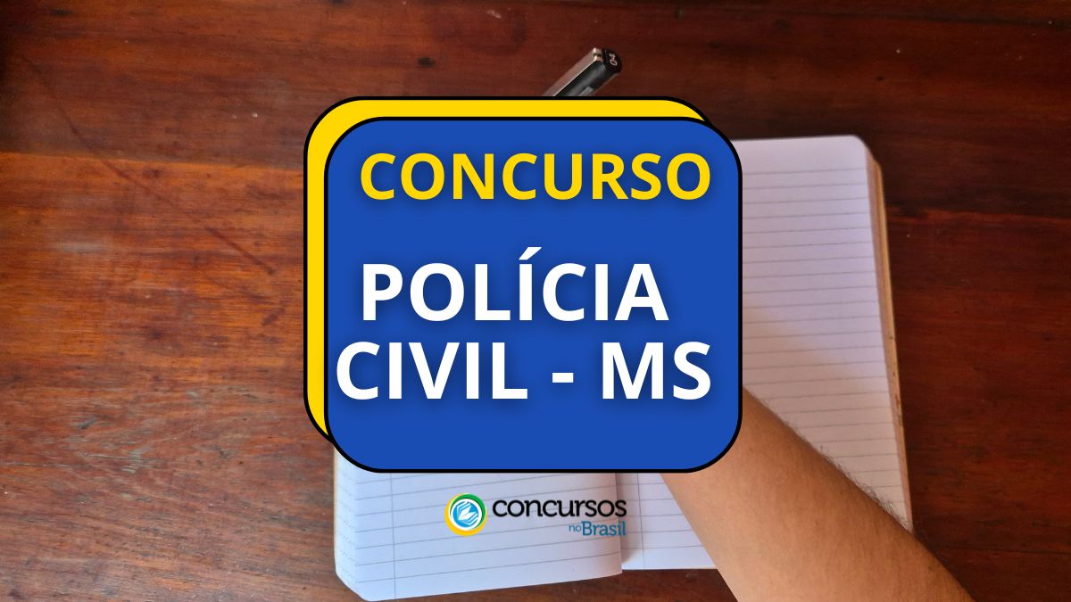 Concurso Polícia Civil MS: 400 vagas; R$ 6,5 mil por mês 1 Saíram os editais do concurso Polícia Civil MS