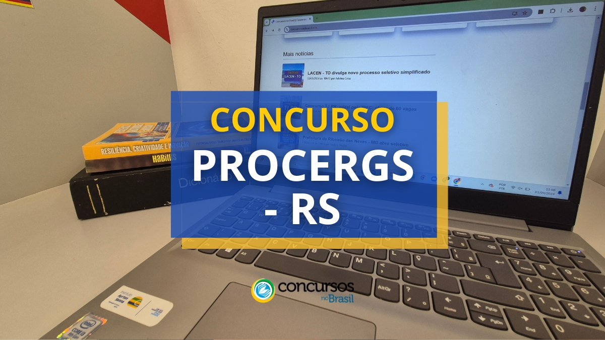 concurso PROCERGS, vagas do concurso PROCERGS, inscrição no concurso PROCERGS, edital concurso PROCERGS