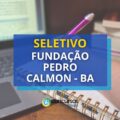 REDA: Fundação Pedro Calmon – BA abre 49 vagas em seletivo