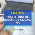 Prefeitura de Barão de Cocais – MG divulga novo seletivo