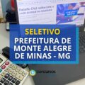 Prefeitura de Monte Alegre de Minas – MG divulga seletivo