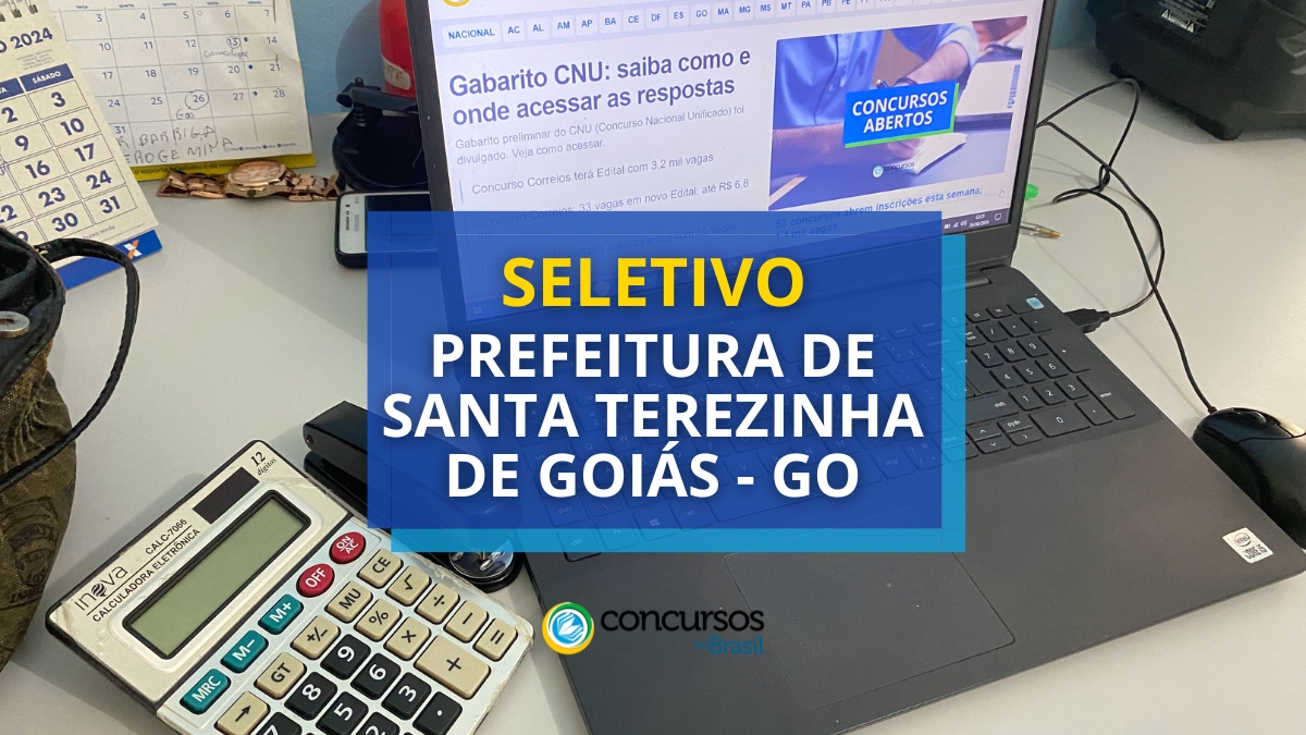 processo seletivo Prefeitura de Santa Terezinha de Goiás, vagas do processo seletivo Prefeitura de Santa Terezinha de Goiás, inscrição no processo seletivo Prefeitura de Santa Terezinha de Goiás