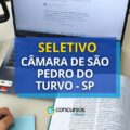 Câmara de São Pedro do Turvo – SP anuncia edital seletivo