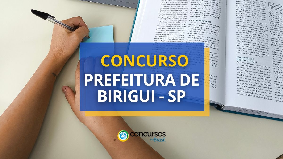 Concurso Prefeitura de Birigui, Prefeitura de Birigui, edital Prefeitura de Birigui, vagas Prefeitura de Birigui.