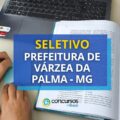 Prefeitura de Várzea da Palma – MG abre vagas em seletivo