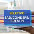 SAD/CONDEPE/FIDEM PE abre seletivo com remuneração de R$ 5,2 mil