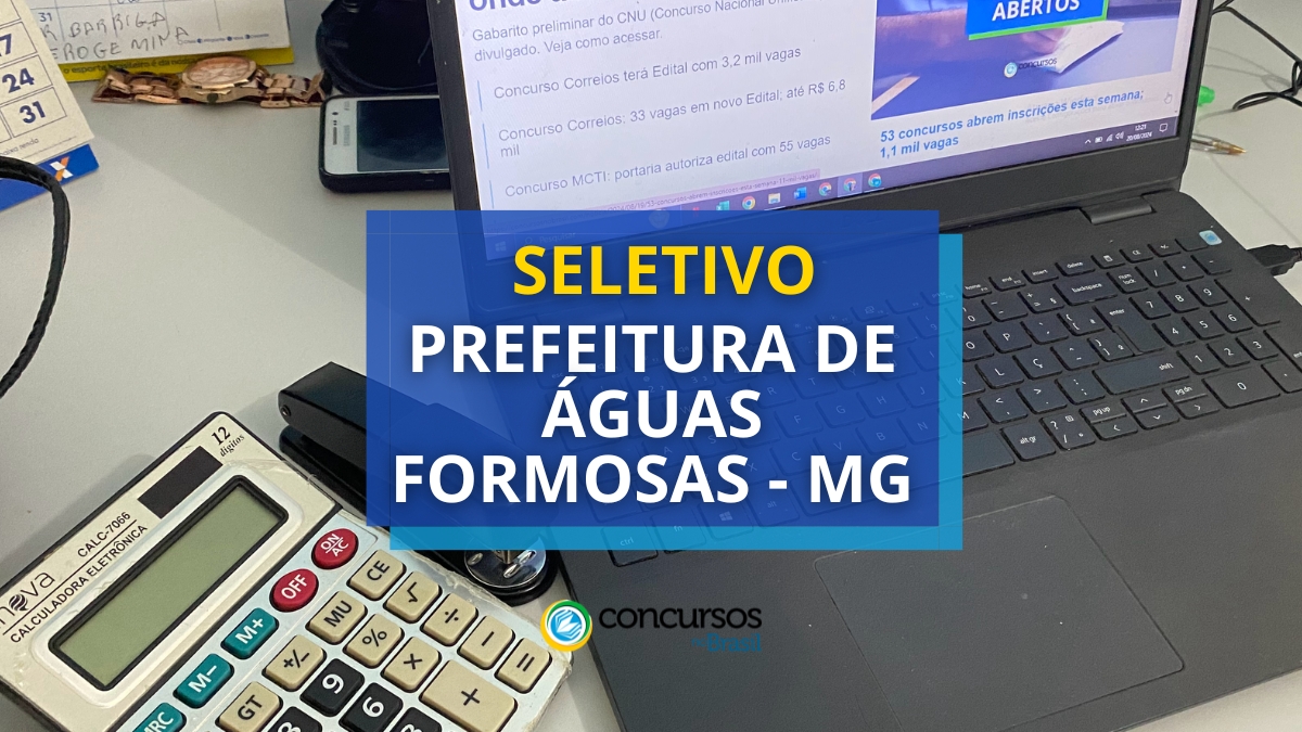 processo seletivo Prefeitura de Águas Formosas, vagas do processo seletivo Prefeitura de Águas Formosas, inscrição no processo seletivo Prefeitura de Águas Formosas