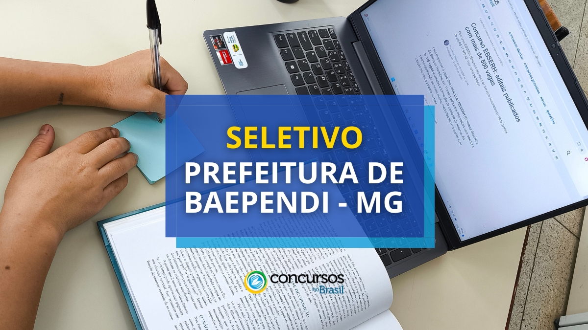 processo seletivo Prefeitura de Baependi, vagas da Prefeitura de Baependi, inscrição no seletivo Prefeitura de Baependi