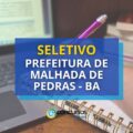 Prefeitura de Malhada de Pedras – BA: seletivo para nível médio