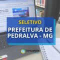 Editais Prefeitura de Pedralva – MG: vagas para médio e superior