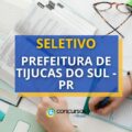Prefeitura de Tijucas do Sul – PR divulga edital de seletivo