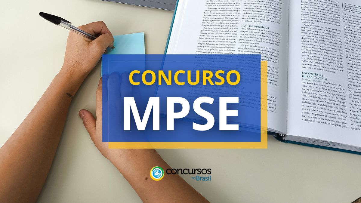 Concurso MPSE, edital MPSE, vagas MPSE, seleção MPSE, concurso SE.