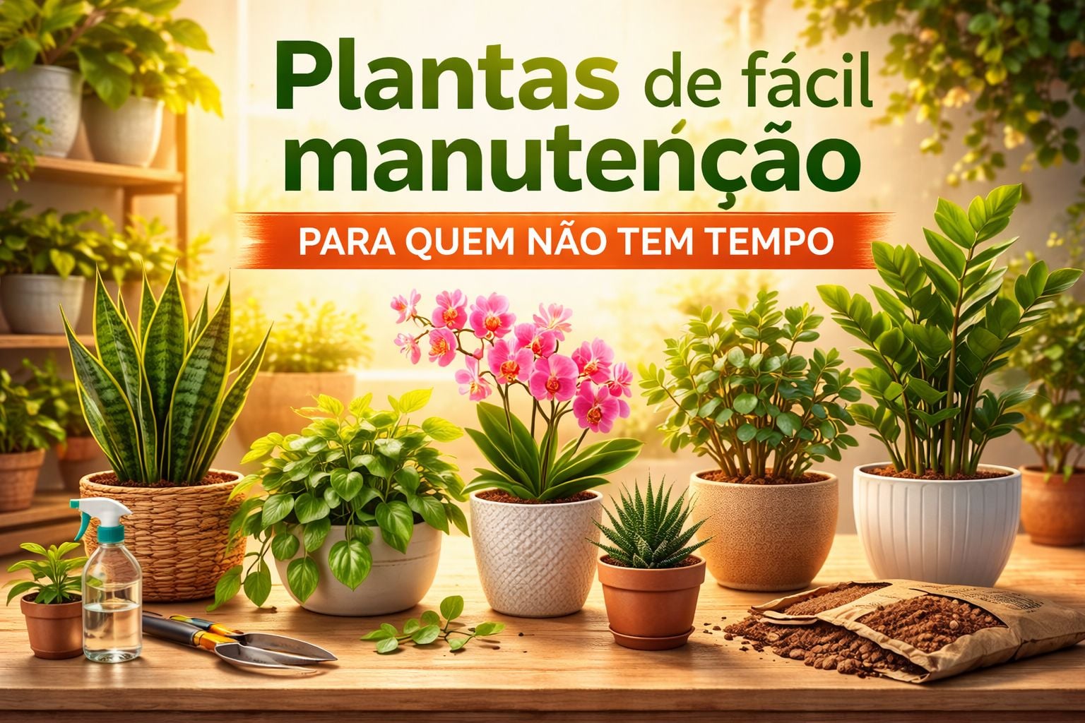 9 plantas que sobrevivem com pouca atenção e facilitam sua rotina