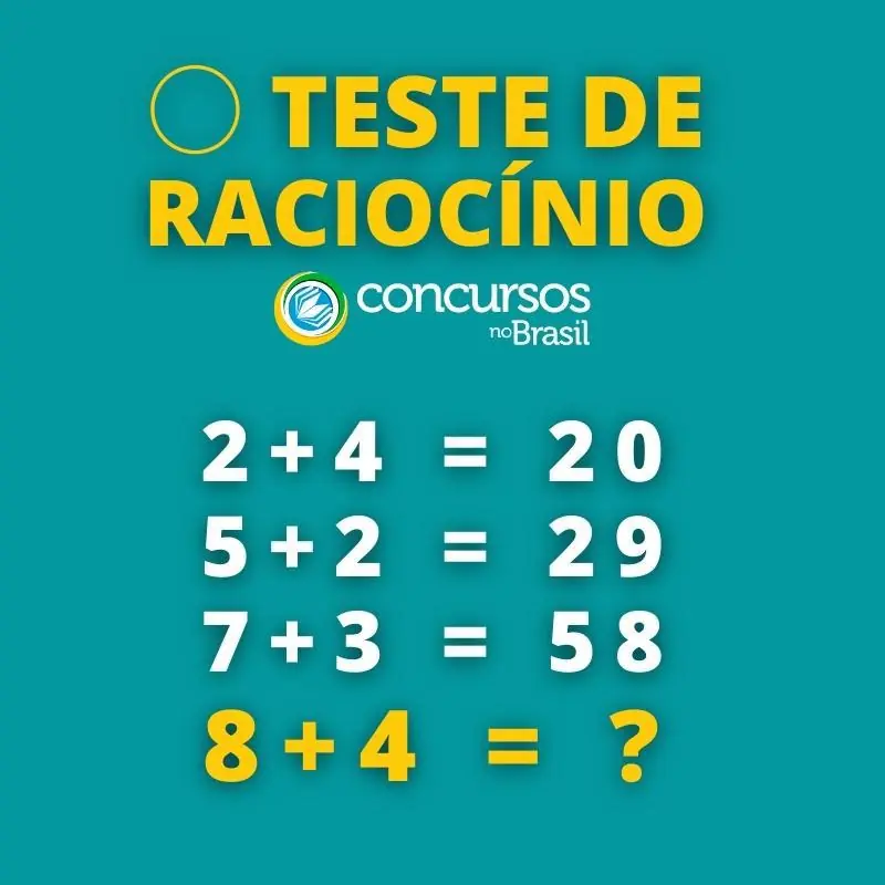 teste de raciocínio, desafio de lógica, teste de inteligência