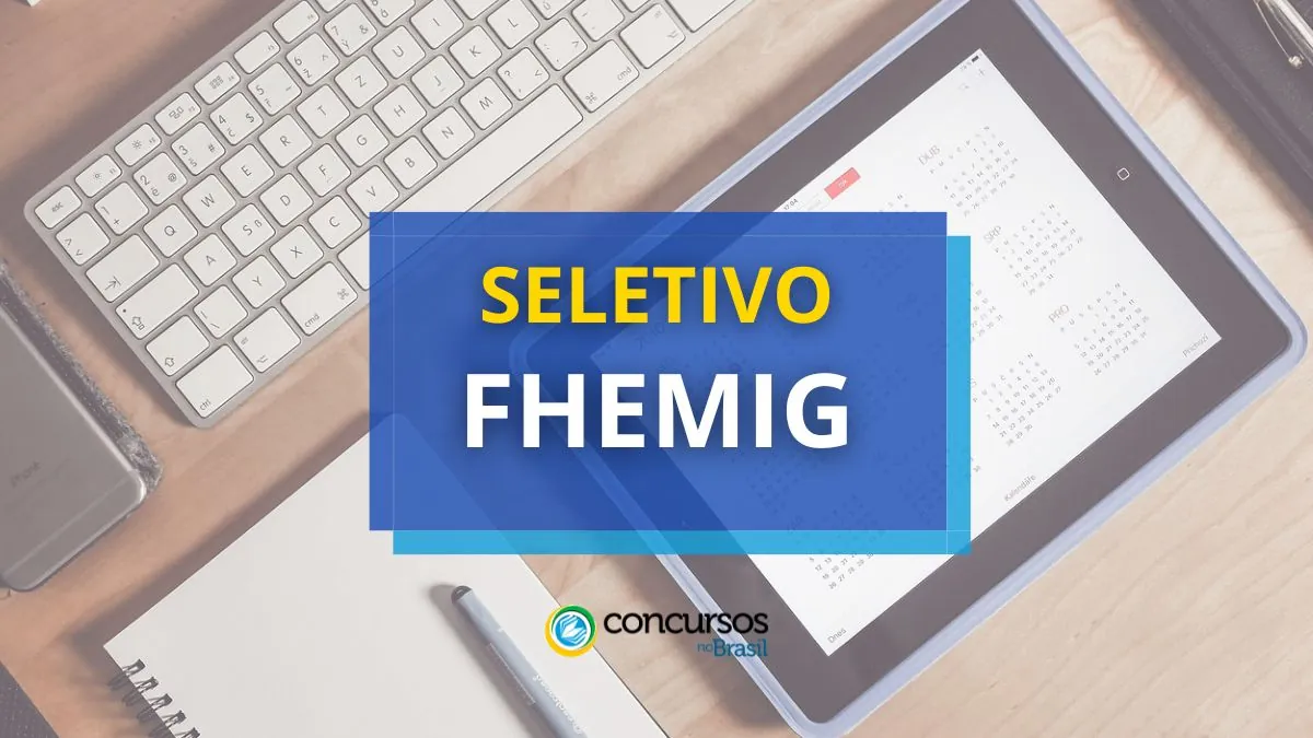 Processo seletivo FHEMIG, Processo seletivo – MG, Processo seletivo FHEMIG: cargos, Processo seletivo FHEMIG: inscrições, Processo seletivo FHEMIG: etapas, FHEMIG - MG.