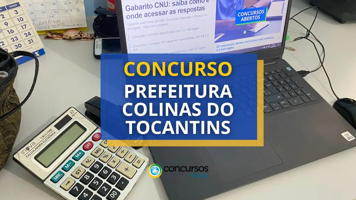 Concurso Prefeitura de Colinas do Tocantins, Vagas Prefeitura de Colinas do Tocantins, Concurso Colinas do Tocantins